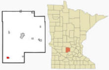 Location of Cosmos, Minnesota
