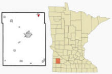 Location of Cottonwood, Minnesota