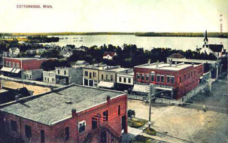 Birds eye view, Cottonwood Minnesota, 1908