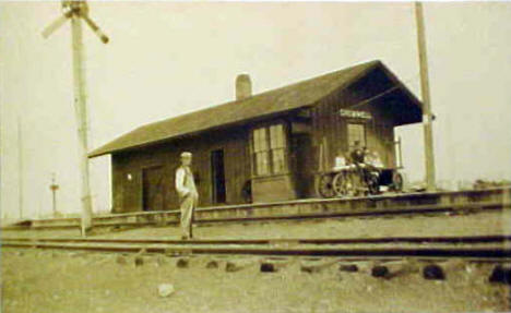 Railroad Depot, Cromwell Minnesota, 1910's
