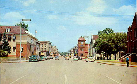 Street scene, Crookston Minnesota, 1950's
