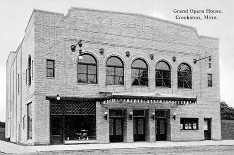 Grand Opera House, Crookston Minnesota, 1918