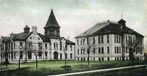 High School Buildings, Crookston Minnesota, 1900's