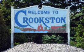 Crookston Minnesota Welcome Sign