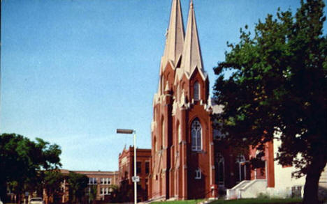 View along North Ash Street, Crookston Minnesota, 1960's