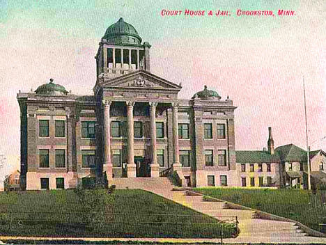 Courthouse and Jail, Crookston Minnesota, 1905