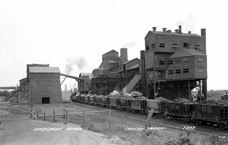 Sintering plant, Evergreen Mine, Crosby Minnesota, 1935