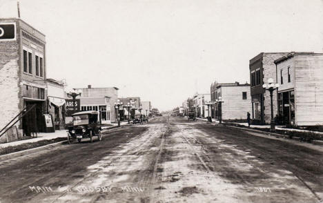 Main Street, Crosby Minnesota, 1910's