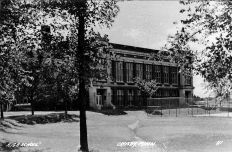 High School, Crosby Minnesota, 1940's