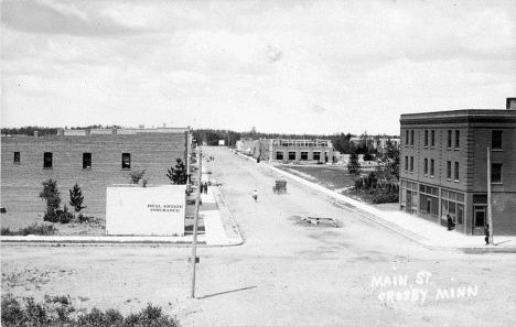 Main Street, Crosby Minnesota, 1915