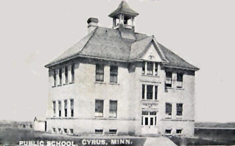 Public School, Cyrus Minnesota, 1911