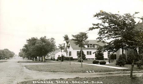 Residence scene, Danube Minnesota, 1953