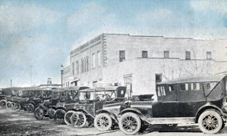 Street scene, Danube Minnesota, 1910