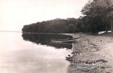 Cedar Point Beach, Dassel Minnesota, 1920's