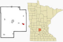 Location of Dassel, Minnesota