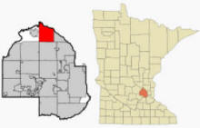 Location of Dayton Minnesota