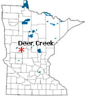 Location of Deer Creek Minnesota