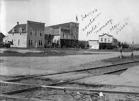 Street scene in Deer River Minnesota, 1906