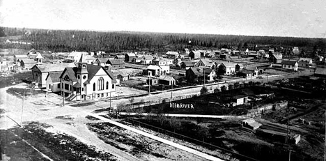 Birdseye View of Deer River Minnesota, 1910