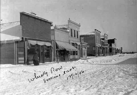 "Whiskey Row", Deer River Minnesota, 1906