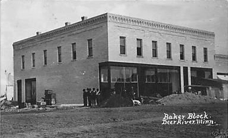Baker Block, Deer River Minnesota, 1908