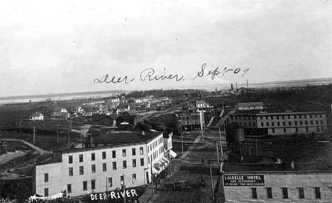 General View of Deer River Minnesota, 1909