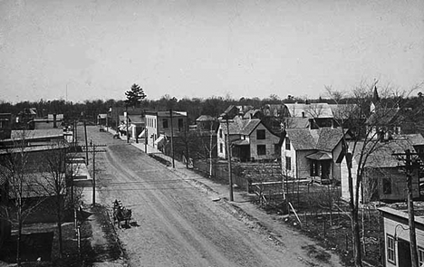 Street scene, Deerwood Minnesota, 1910