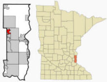 Location of Dellwood Minnesota