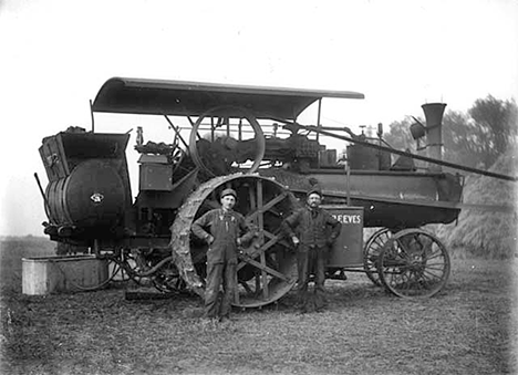 Threshing rig, Dennison  Minnesota, 1900