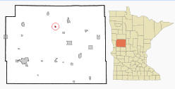 Location of Dent, Minnesota