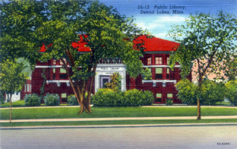 Public Library, Detroit Lakes Minnesota, 1938