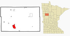 Location of Detroit Lakes Minnesota