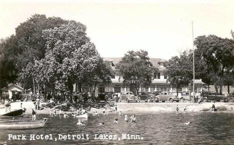 Park Hotel, Detroit Lakes Minnesota, 1940's