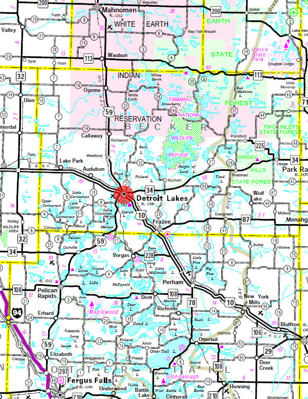 Detroit Lakes Mn Map Guide To Detroit Lakes Minnesota