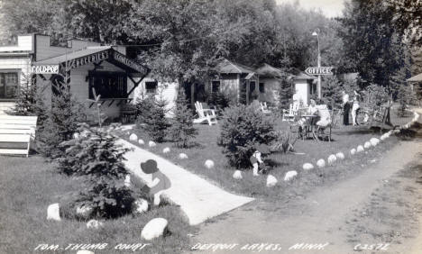 Tom Thumb Court, Detroit Lakes Minnesota, 1940's?