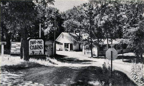 Mari-Mac Court on Lake Melissa in Detroit Lakes Minnesota, 1950's?