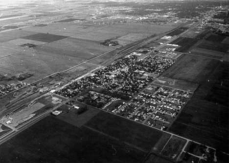 Aerial view, Dilworth Minnesota, 1984