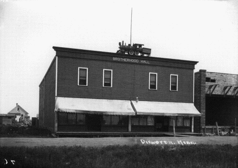 Brotherhood Hall, Dilworth Minnesota Postcard, 1910