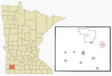 Location of Dovray, Minnesota