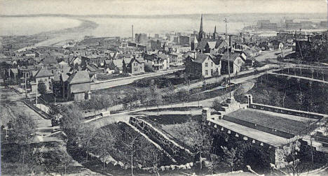 Birds eye view, Duluth Minnesota, 1910