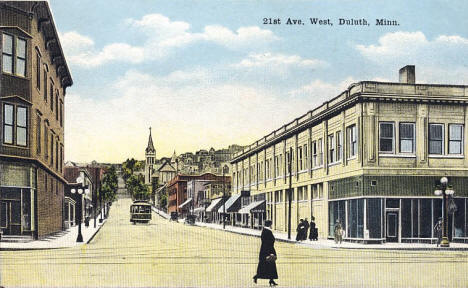 21st Avenue West, Duluth Minnesota, 1910's