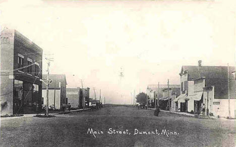 Main Street, Dumont Minnesota, 1913