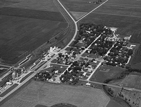 Aerial View, Dumont Minnesota, 1972