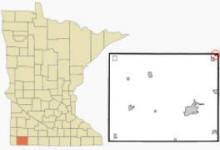 Location of Dundee, Minnesota