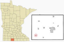 Location of Dunnell, Minnesota