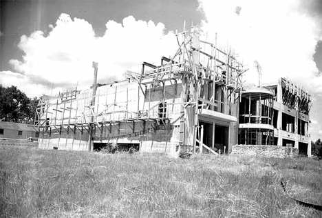 School under construction,  Eagle Bend Minnesota, 1941