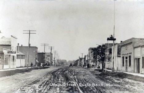Main Street, Eagle Bend Minnesota, 1915