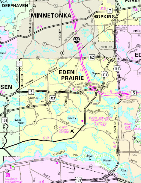 Eden Prairie Mn Map Guide To Eden Prairie Minnesota
