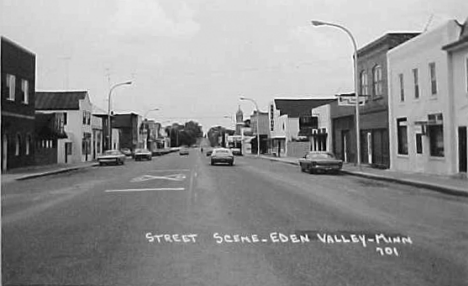 Street scene, Eden Valley Minnesota, 1960's