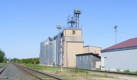 Railroad tracks and Grain Elevator, Eden Valley Minnesota, 2009